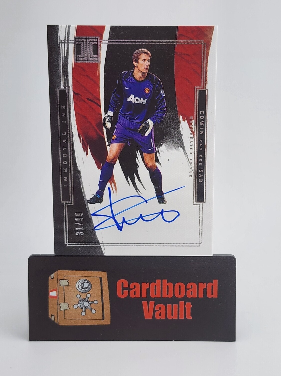 2021-22 Impeccable Edwin Van Der Sar Immortal Ink #IM-VDS 31/99