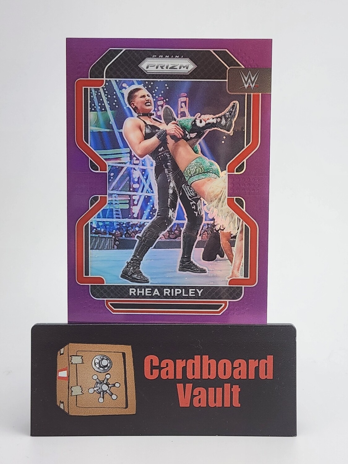 2022 Prizm WWE Rhea Ripley #136 Purple 109/149