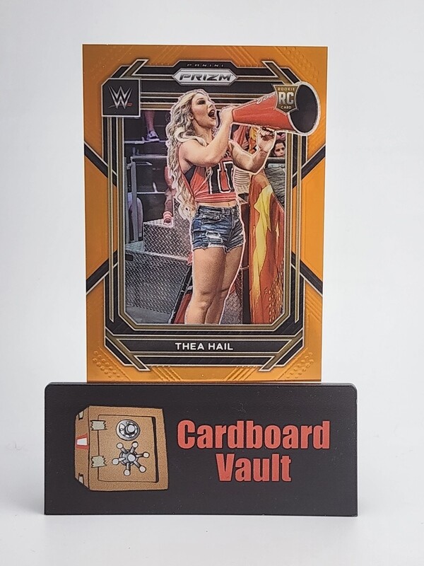2023 Prizm WWE Thea Hail #122 Orange 47/99