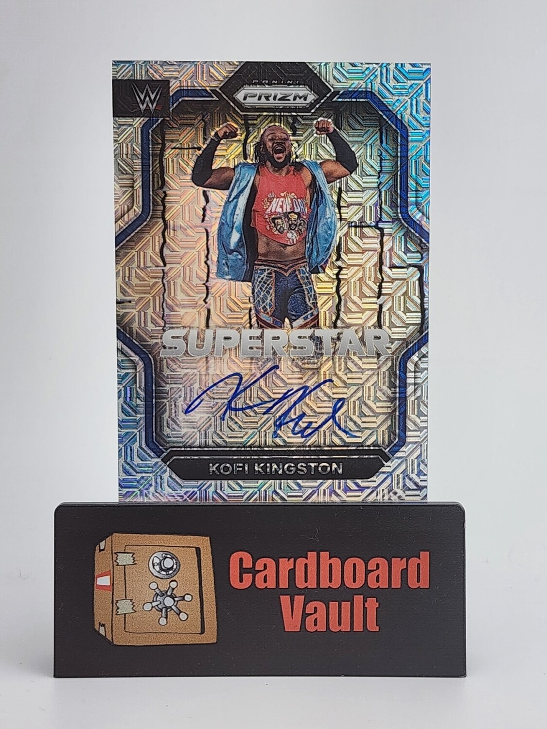 2023 Prizm WWE Kofi Kingston Superstar Autograph #SA-KKG 13/25