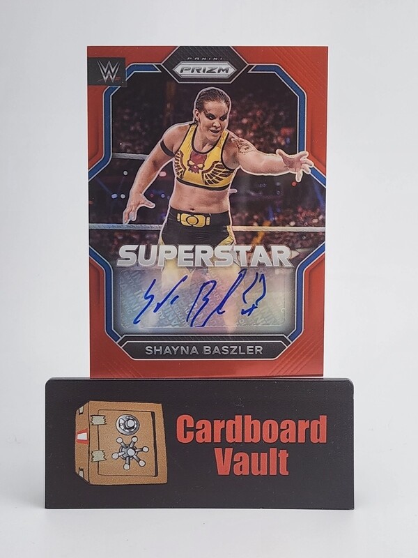 2023 Prizm WWE Shayna Baszler Superstar Autograph #SA-SHB Red 39/99