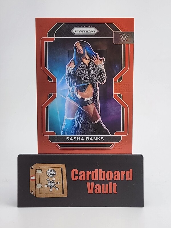 2023 Prizm WWE Sasha Banks #102 Red 154/299