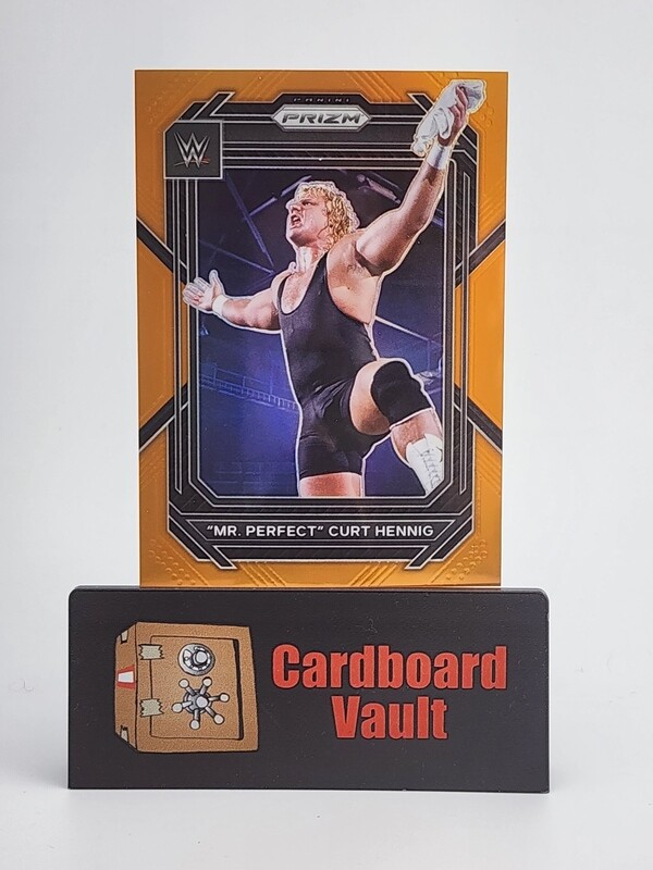 2023 Prizm WWE &quot;Mr. Perfect&quot; Curt Hennig #109 Orange 78/99