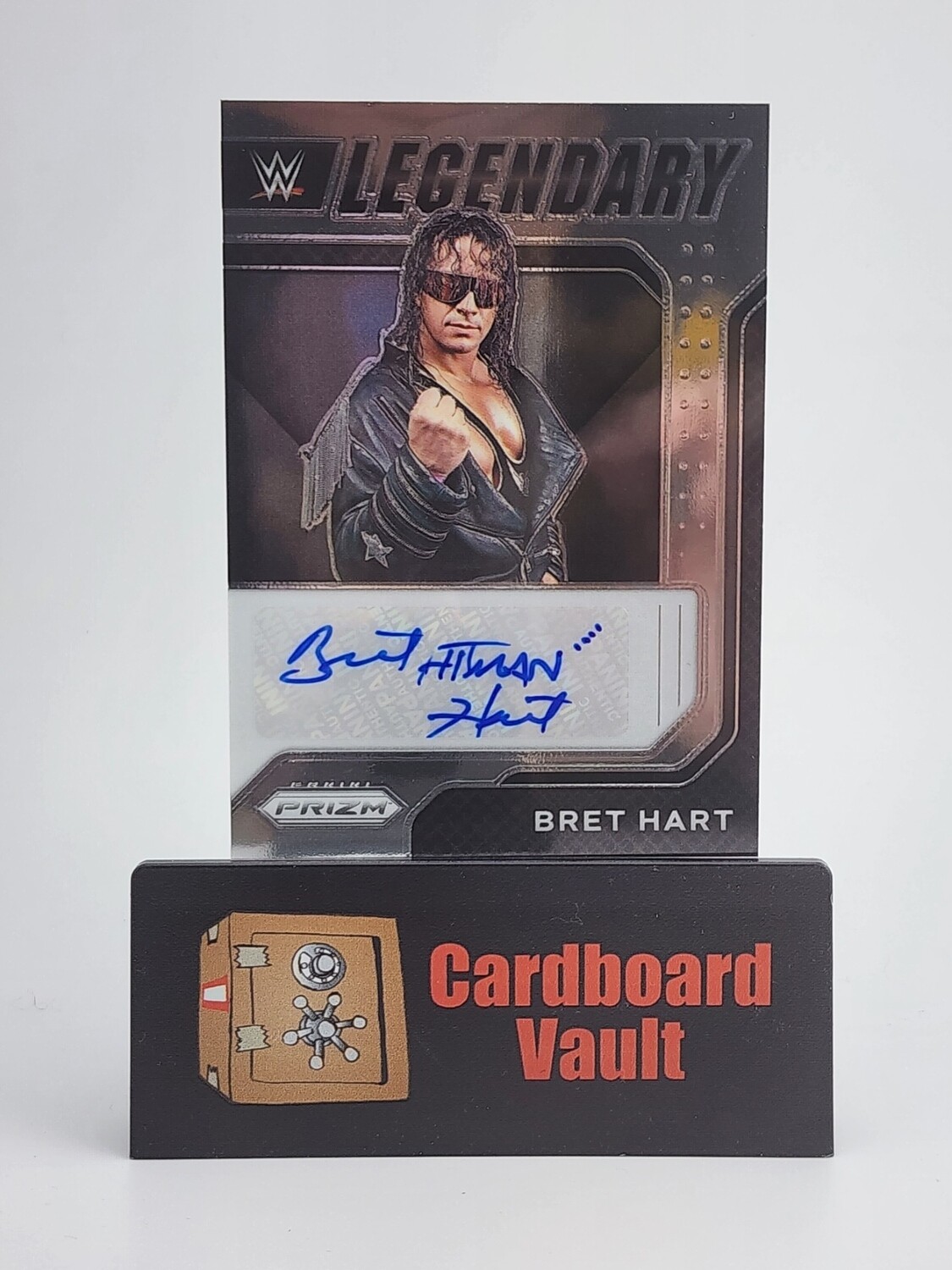 2023 Prizm WWE Bret Hart Autograph Legendary #LS-BHT
