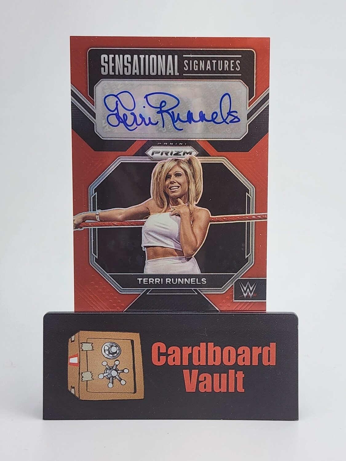 2023 Prizm WWE Terri Runnels Sensational Signatures #SN-TRN Red 87/99