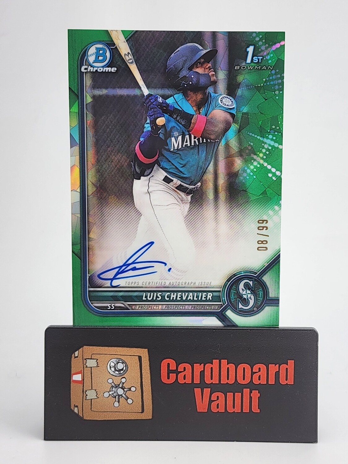 2022 Bowman Chrome 1st Luis Chevalier Autograph #CPA-LC Green 08/99