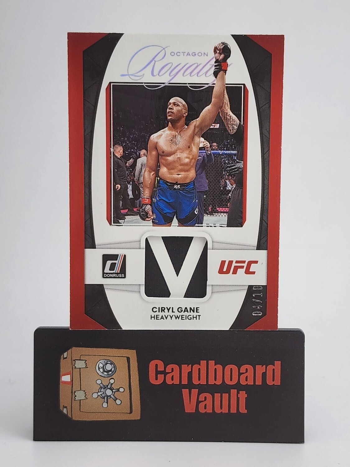 2023 Donruss UFC Prizm Ciryl Gane Octagon Royalty #OR-CGN 04/10