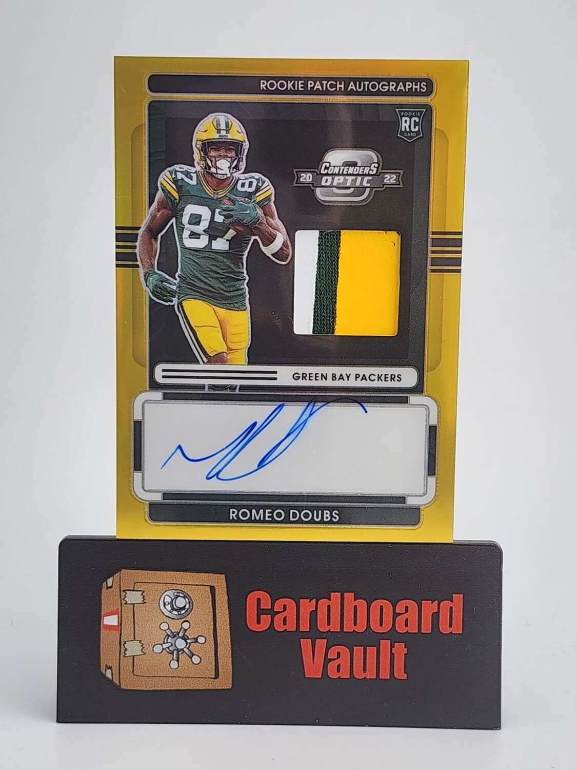 2022 Contenders Optic Romeo Doubs Rookie Patch Autographs #RPA-RD 5/5