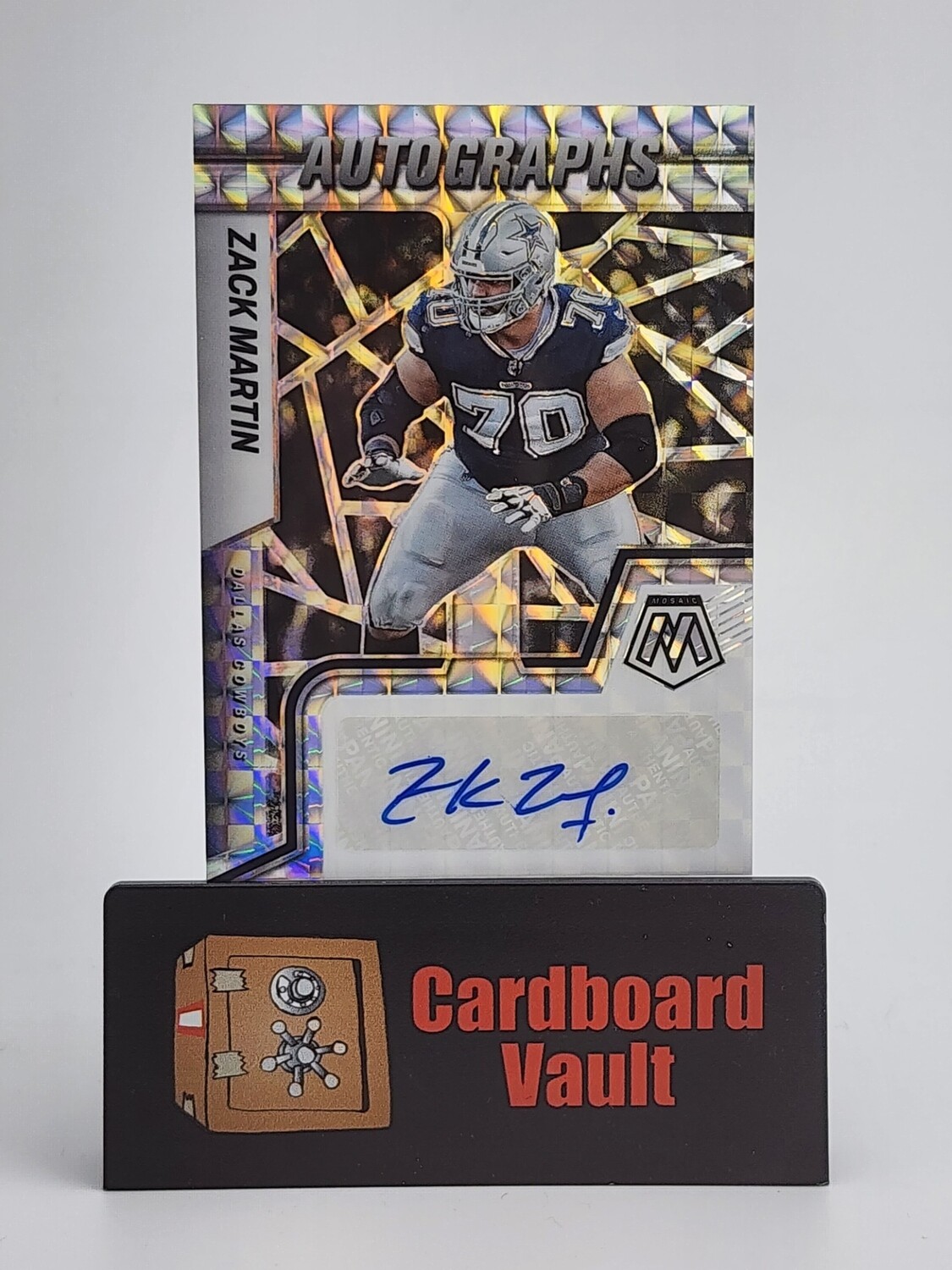 2022 Mosaic Zack Martin Autograph No. AM-ZM
