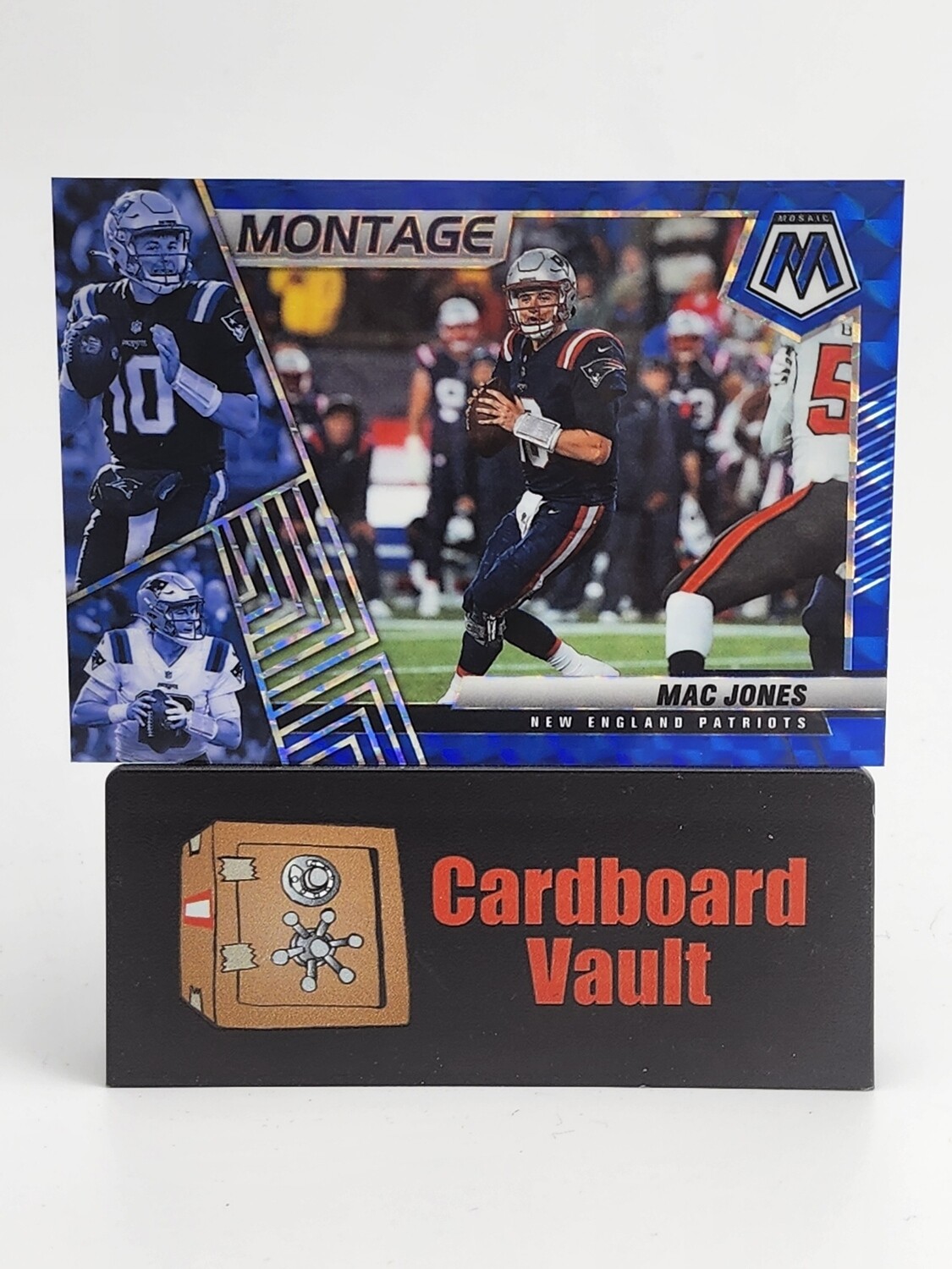 2022 Mosaic Mac Jones Montage #M-11 Blue 83/99