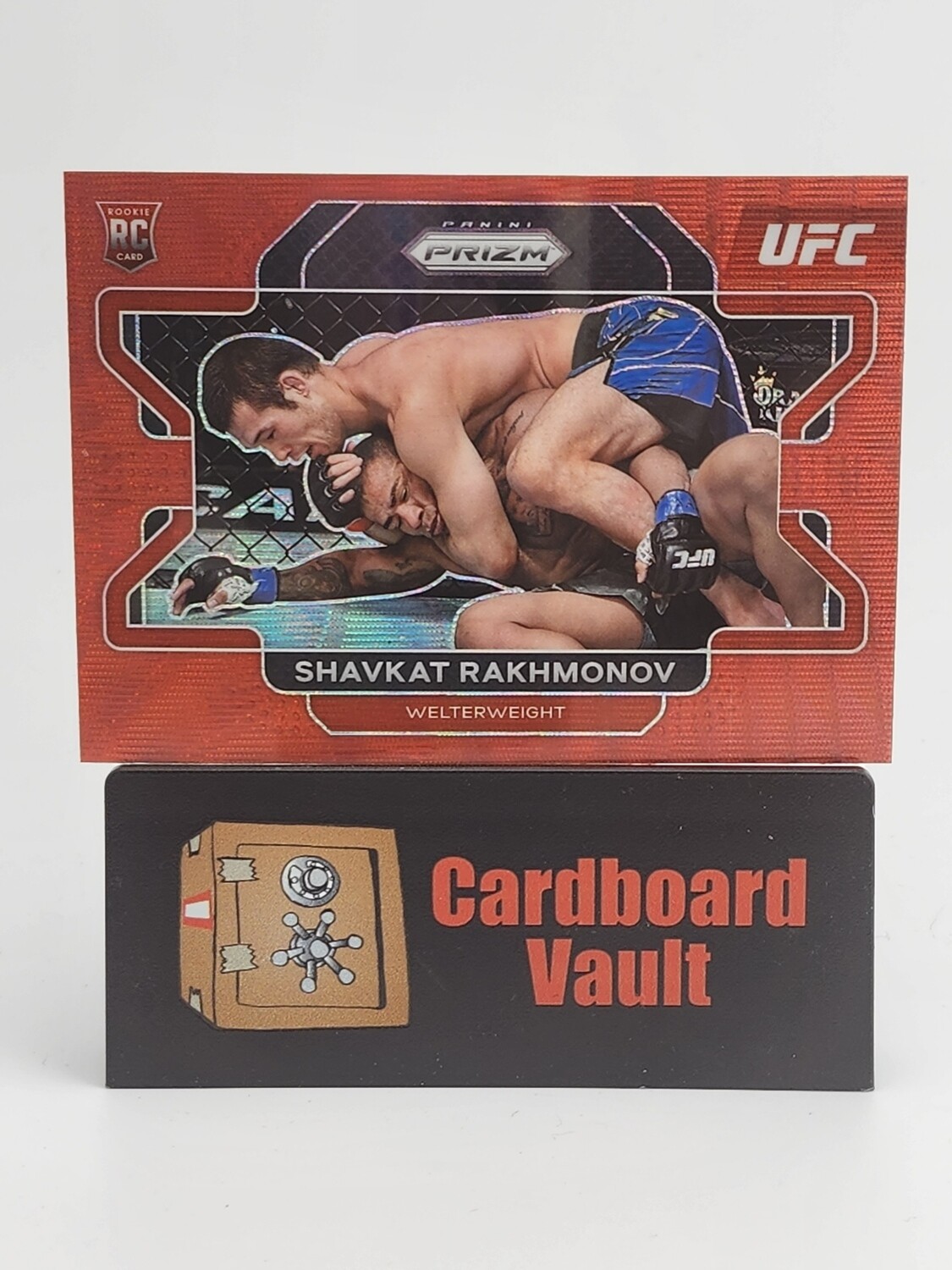 2022 Prizm Shavkat Rakhmonov #80 Ruby Wave Prizm