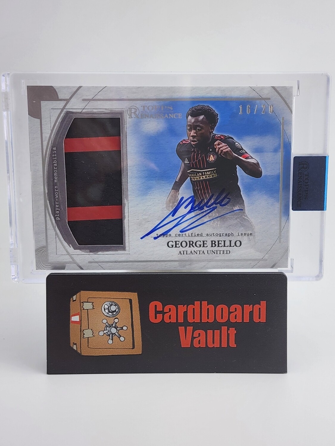 2022 Topps MLS Renaissance George Bello Autographed Relic Encased  # AR-GB1 16/20