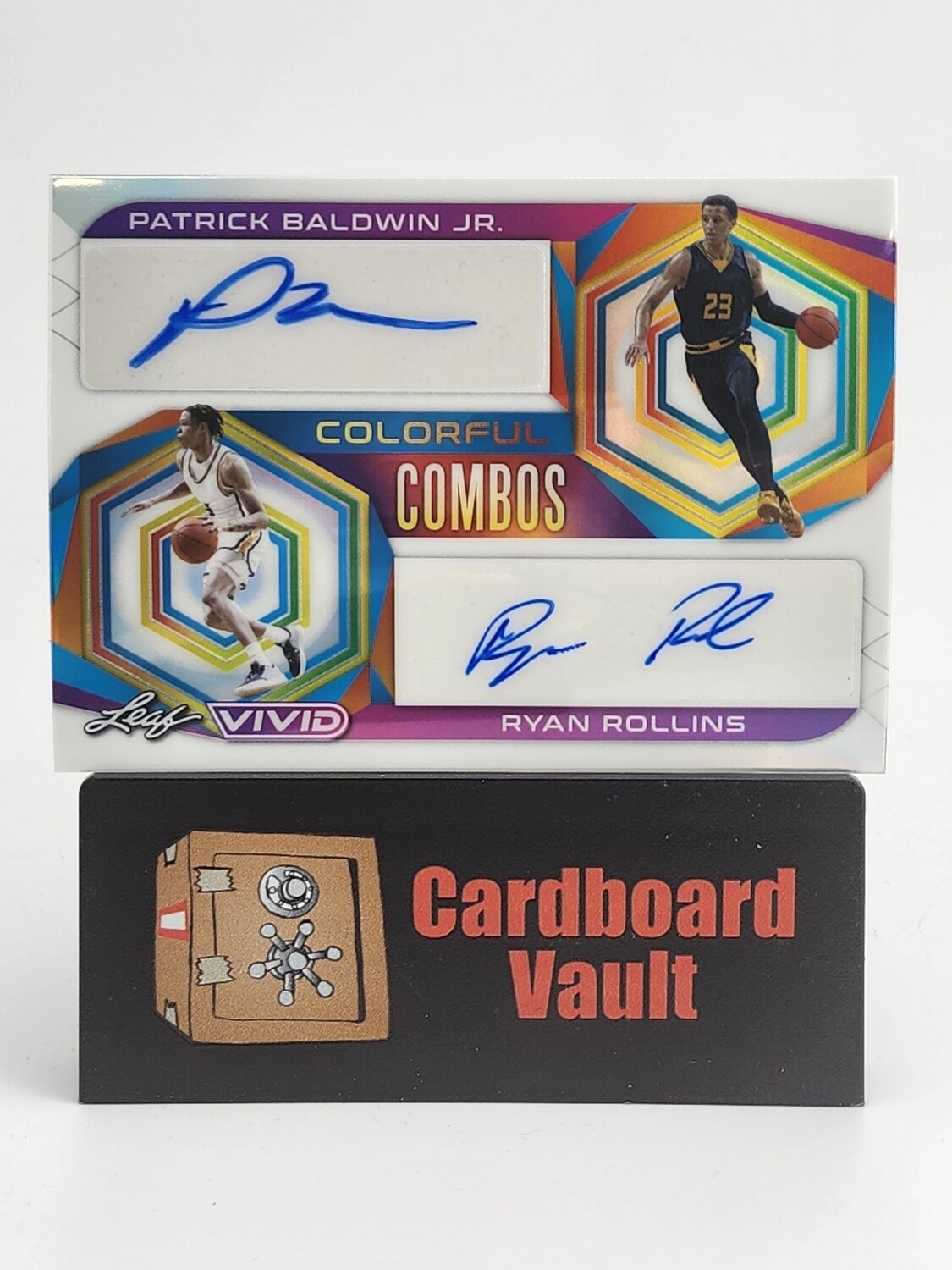 2023 Leaf Vivid Patrick Baldwin Jr Ryan Rollins Colorful Combos #CC-49 White 13/25