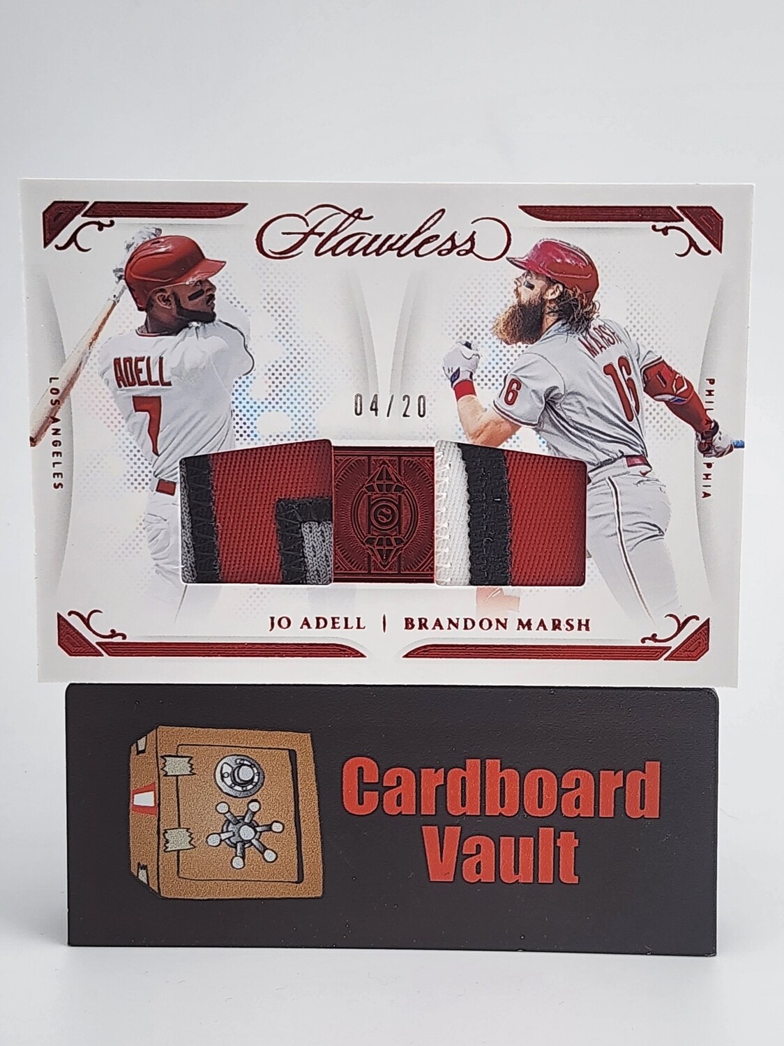 2022 Flawless Jo Adell Brandon Marsh Dual Relic #DDM-JB Red 04/20