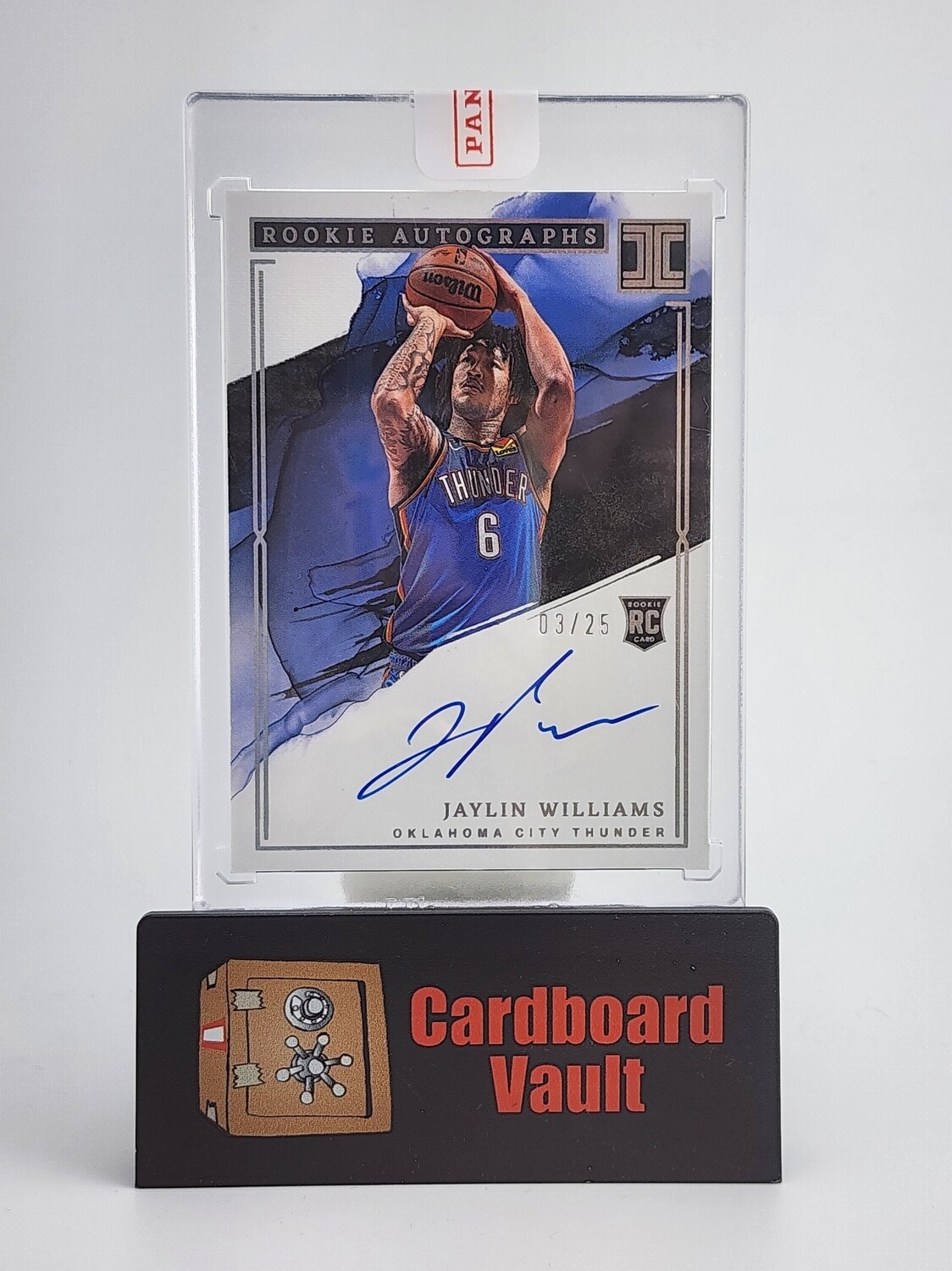 2022-23 Impeccable Rookie Autographs Jaylin Williams #RA-JYW 03/25