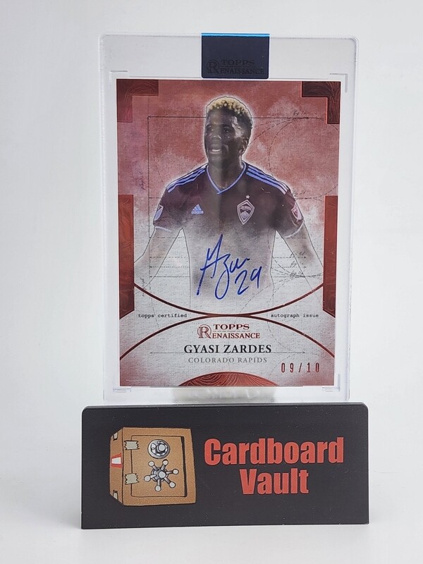 2022 Topps Renaissance Engravement Autograph Gyasi Zardes #EA-GZ6  09/10