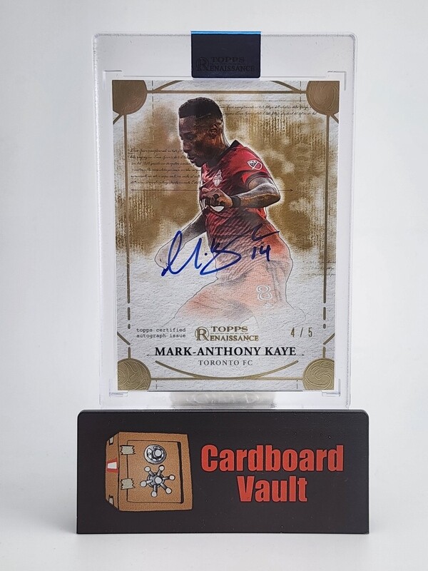 2022 Topps Renaissance Engravement Autograph Mark- Anthony Kaye #EA-MK1  4/5
