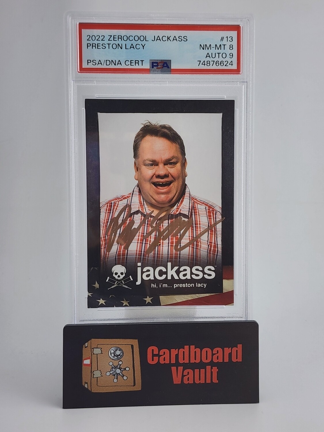 2022 Zerocool Jackass  Hi, I&#39;m... Preston Lacy Autograph  #13 PSA 8 Auto 9