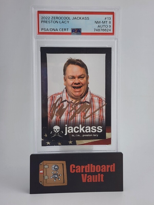 2022 Zerocool Jackass  Hi, I&#39;m... Preston Lacy Autograph  #13 PSA 8 Auto 9