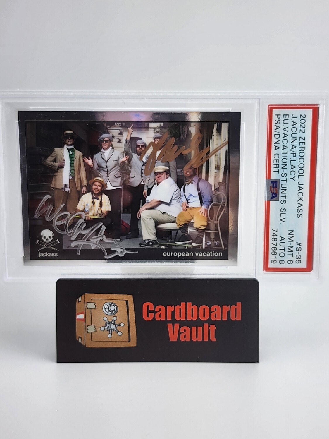 2022 Zerocool Jackass European Vacation Autograph #S-35  PSA 8 Auto 8 74876619