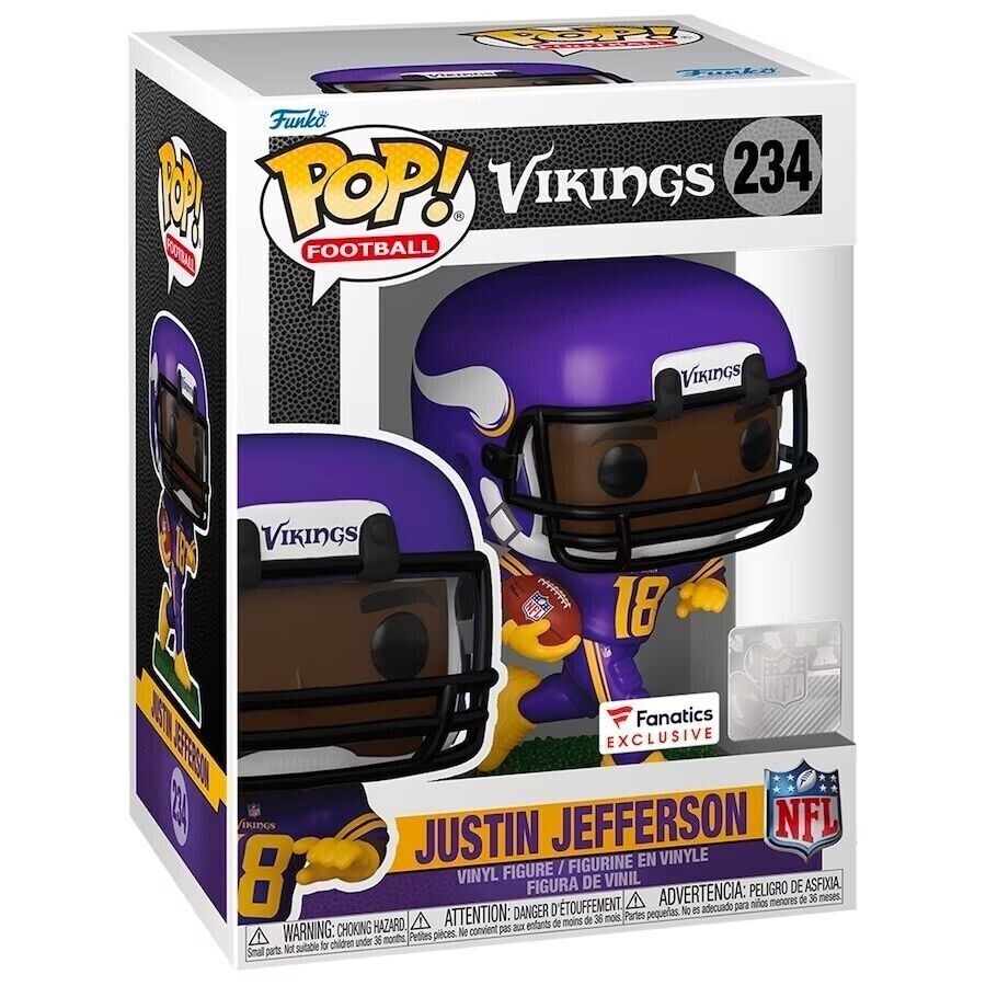 Vikings Justin Jefferson 234 Funko Pop (Small Box Tear)