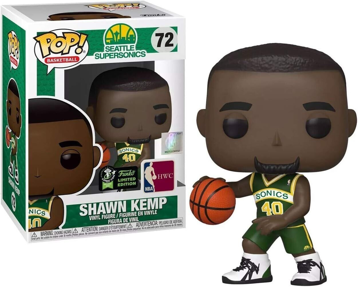 Seattle Supersonics Shawn Kemp 72 Funko Pop!