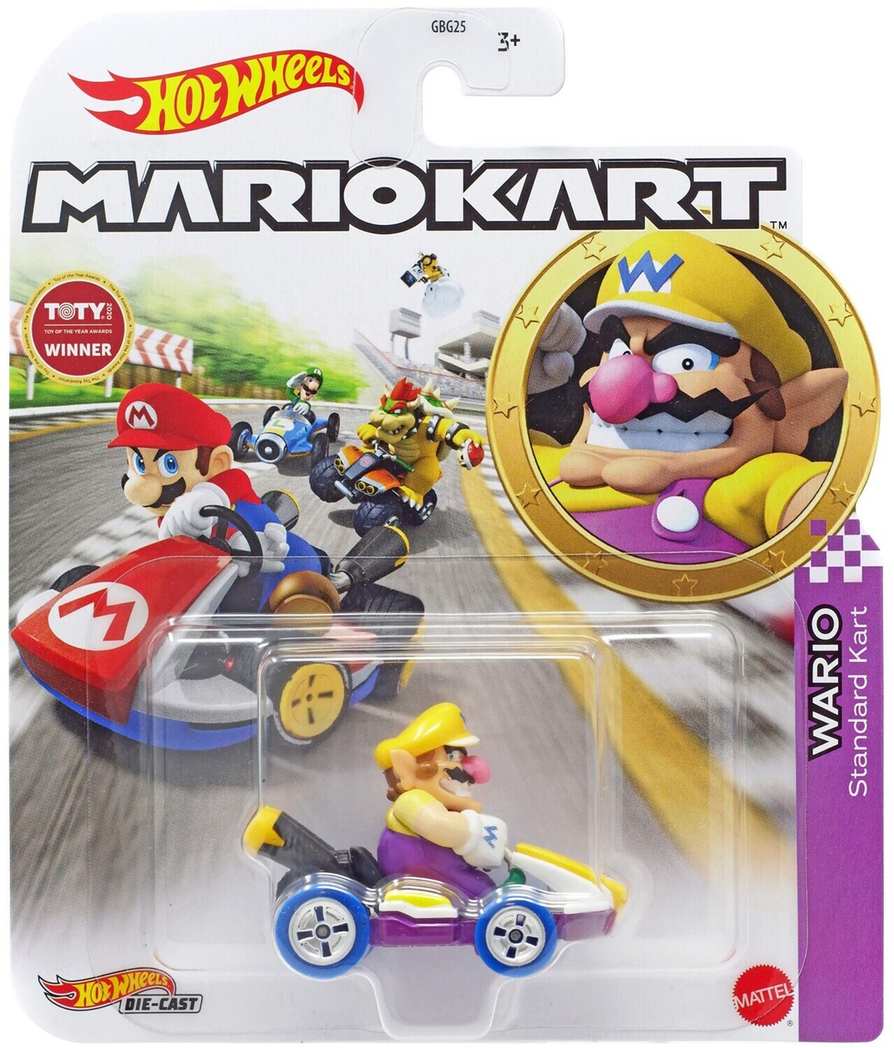 Hot Wheels Mariokart Wario Standard Kart