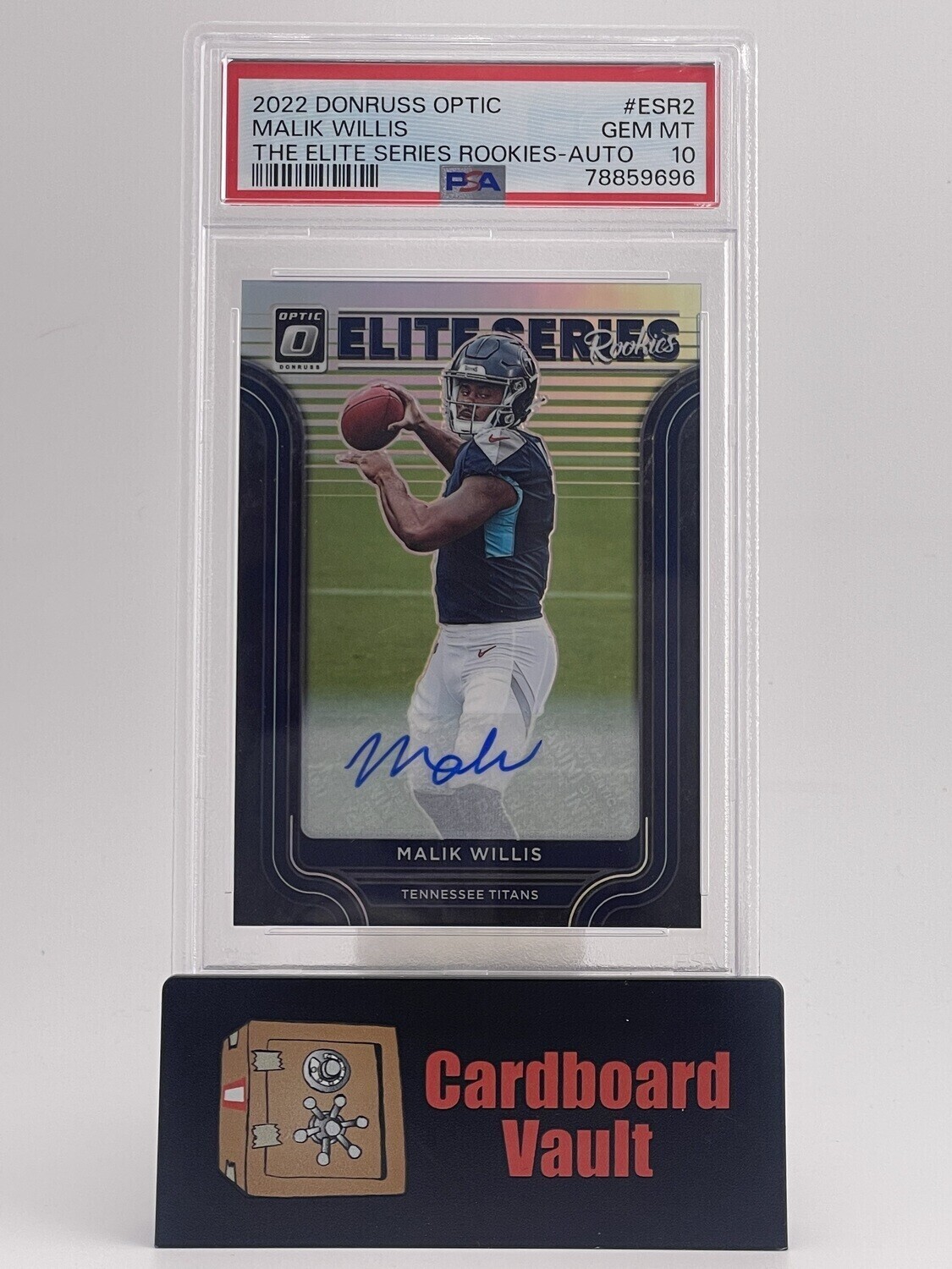 2022 Donruss Optic Malik Willis The Elite Series Rookies-Auto ESR2 31/99 PSA 10
