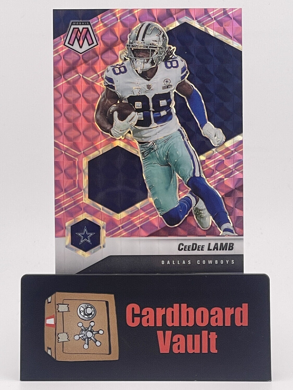 2021 Mosaic CeeDee Lamb Pink Refractor No. 62 19/49