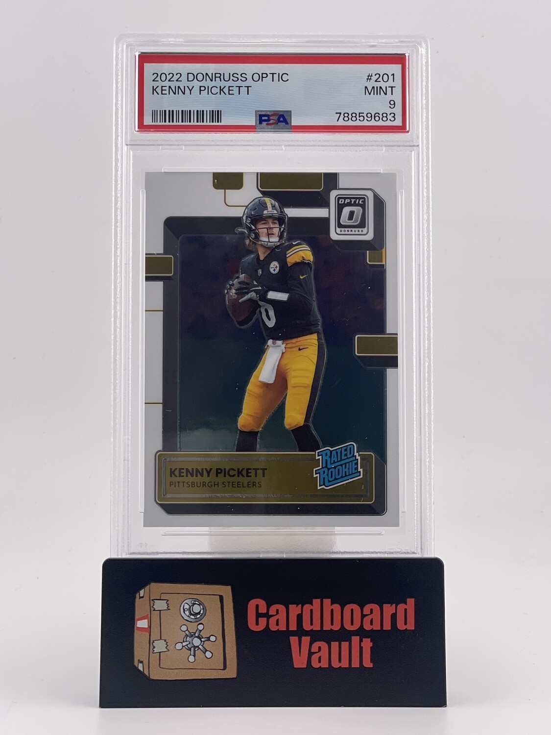 2022 Donruss Optic Kenny Pickett 201 PSA 9