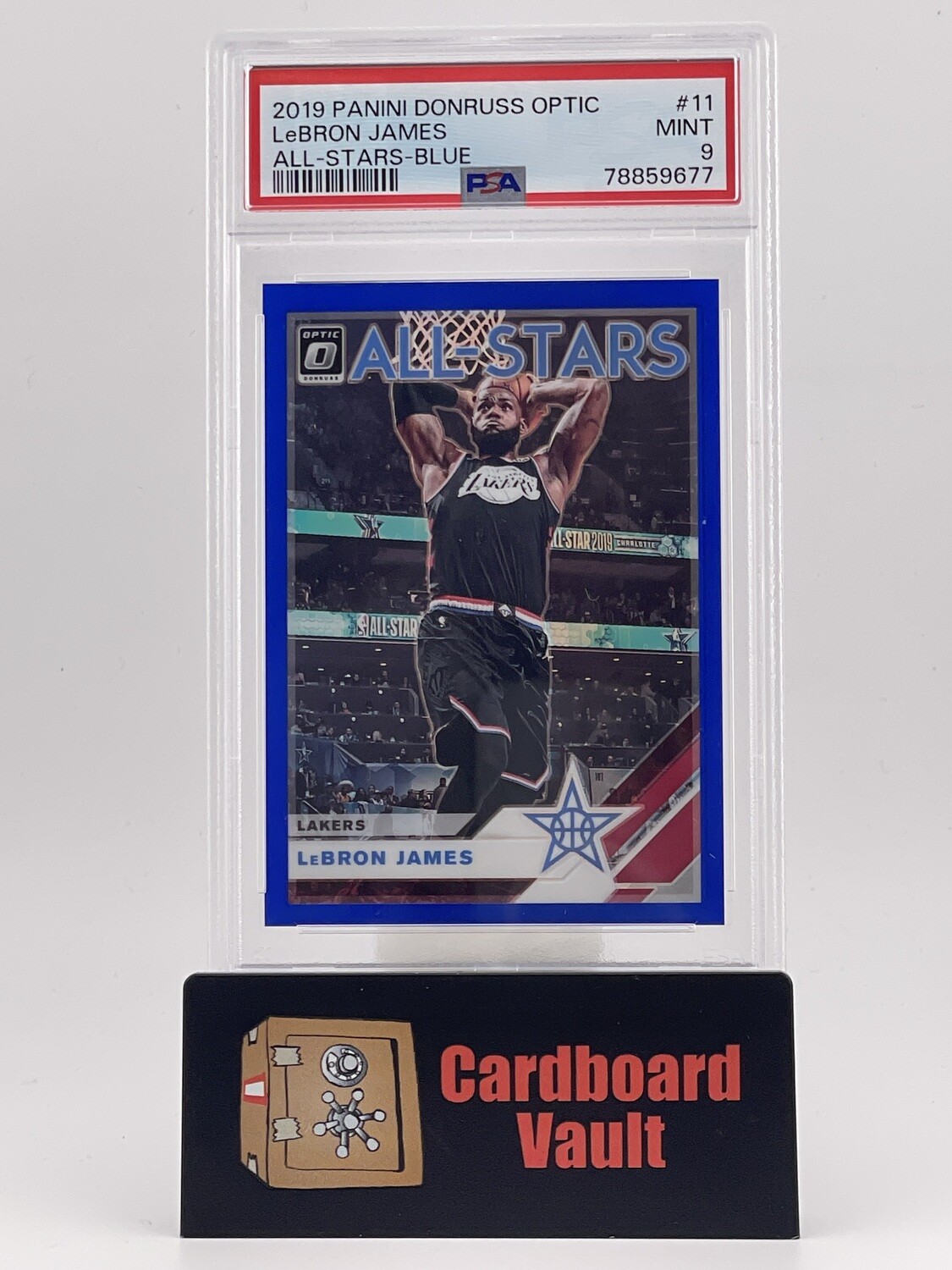 2019 Panini Donruss Optic LeBron James All-Stars Blue 11 39/49 PSA 9 78859677