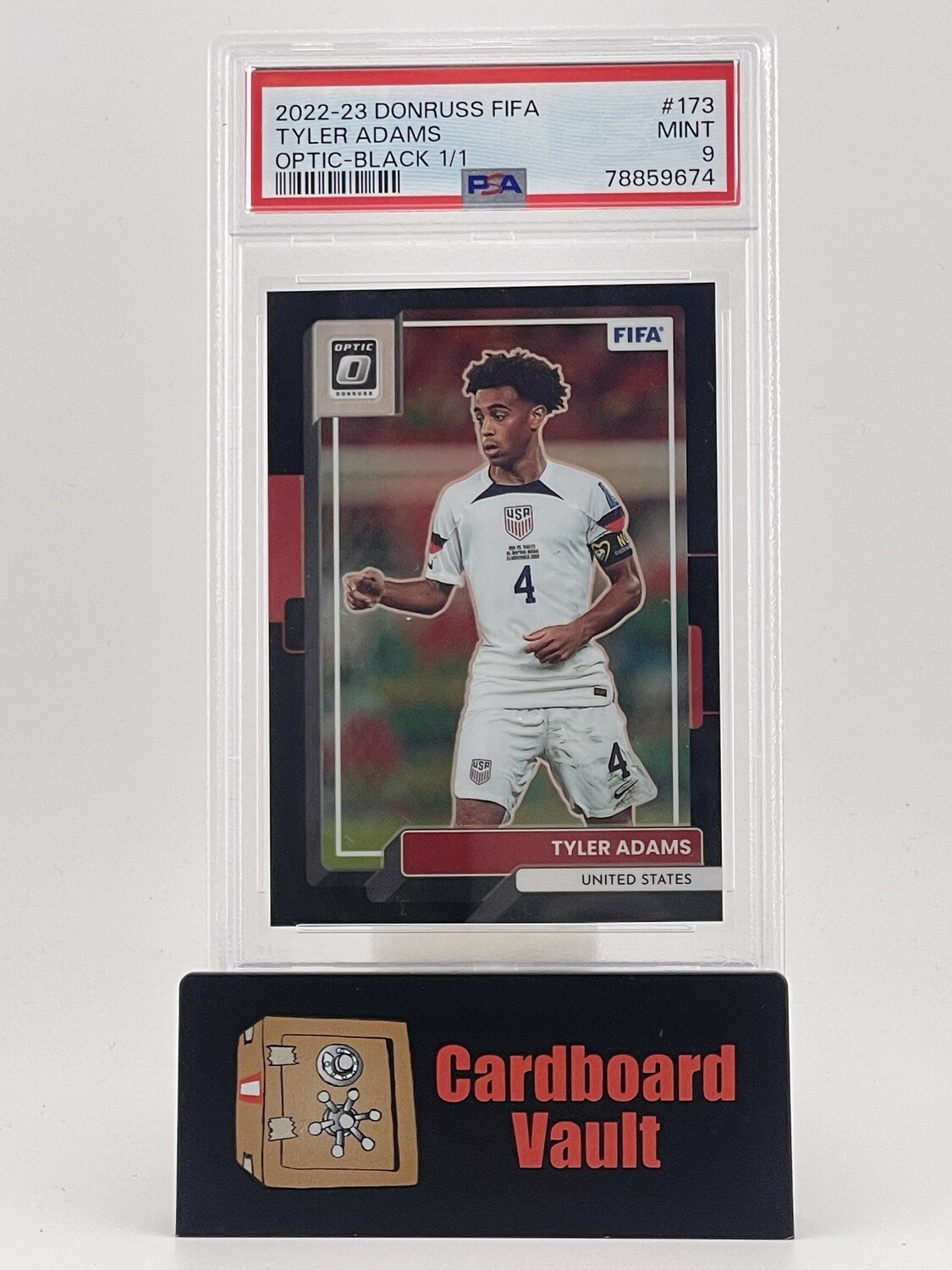 2022-23 Donruss FIFA Tyler Adams Optic-Black 1/1 173 PSA 9 78859674