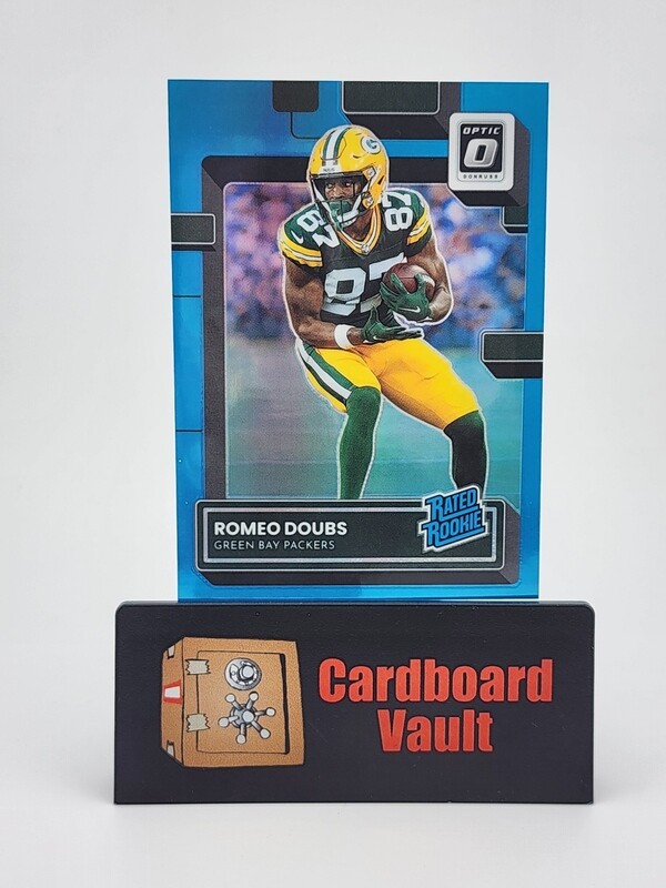 2022 Donruss Rated Rookie Romeo Doubs #235 Aqua 290/299