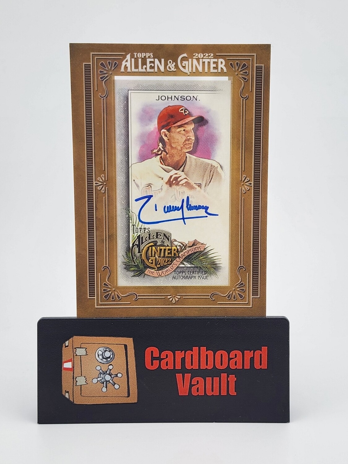 2022 Allen and Ginter Randy Johnson Mini Framed Autograph #MA-RJ