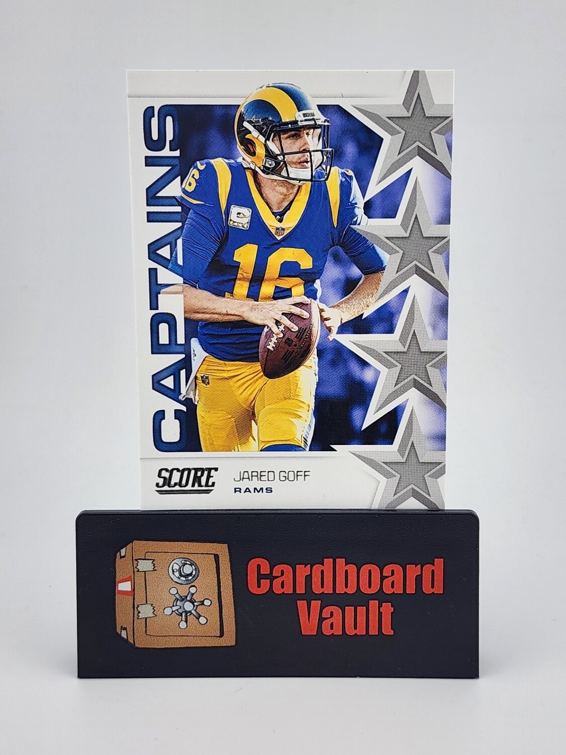 2019 Score Jared Goff Captains Error Card Adam Thielen Fantasy Stars Back #FS-12