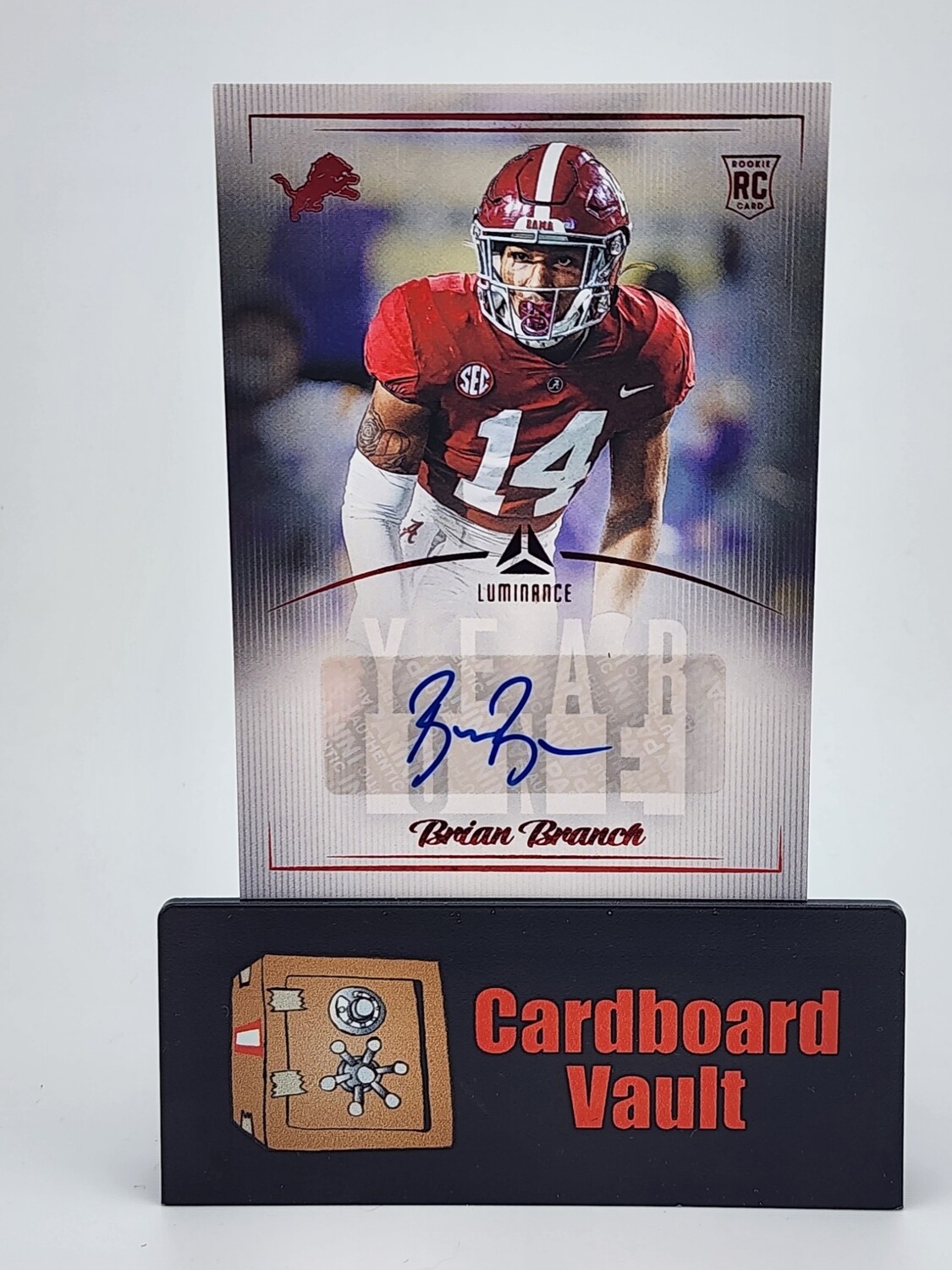 2023 Luminance Year One Brian Branch Auto #Y1SBBR Red