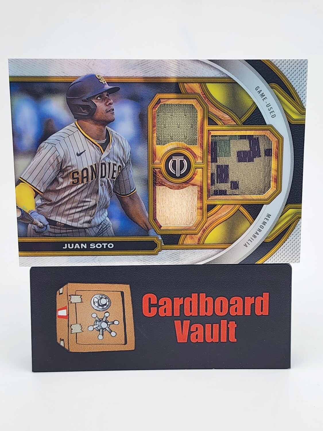 2023 Topps Triple Threads Juan Soto Camo Triple Relic Card #TR-JS 07/75