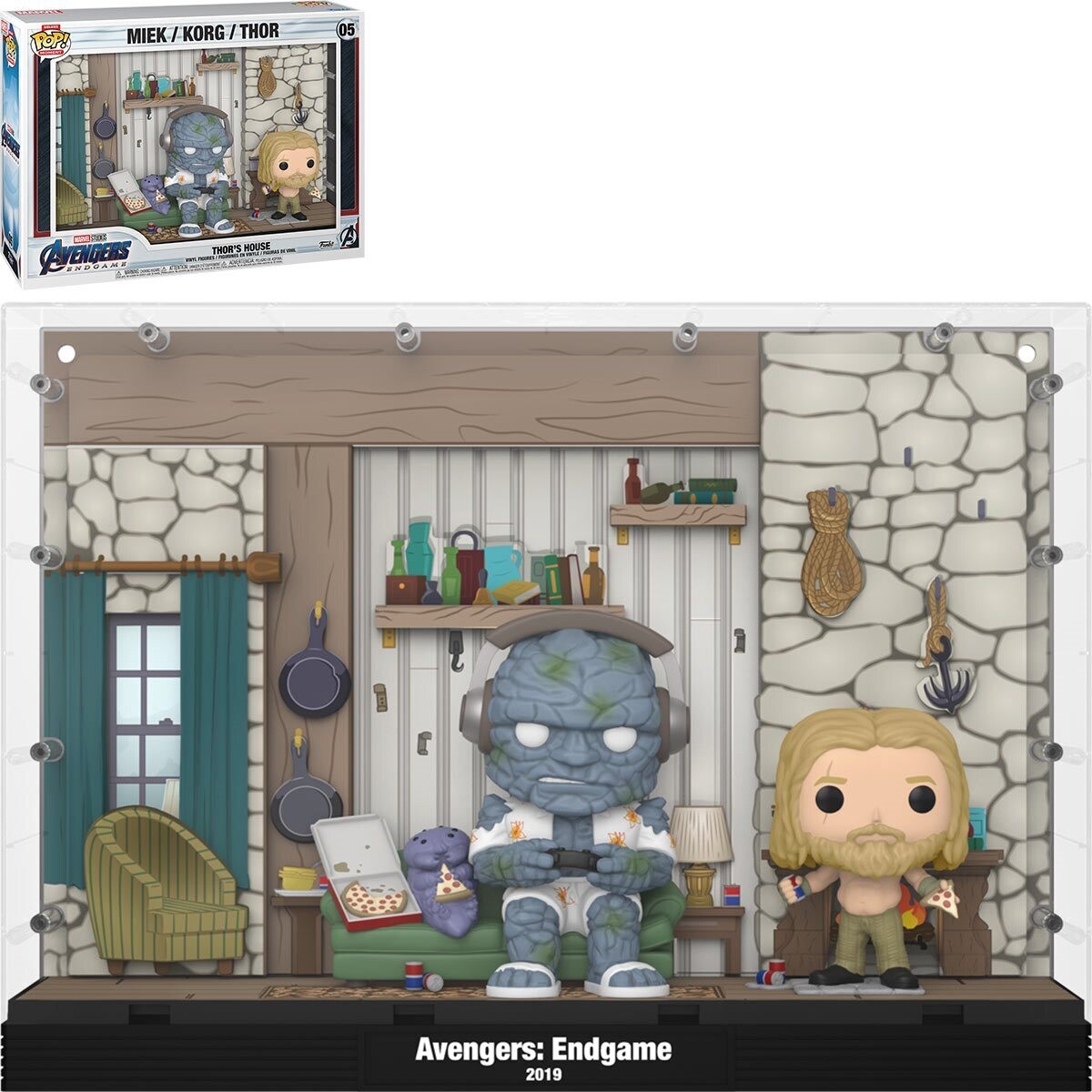 Avengers: Endgame Thor&#39;s House 05 Deluxe Funko Pop! Vinyl Moment with Case