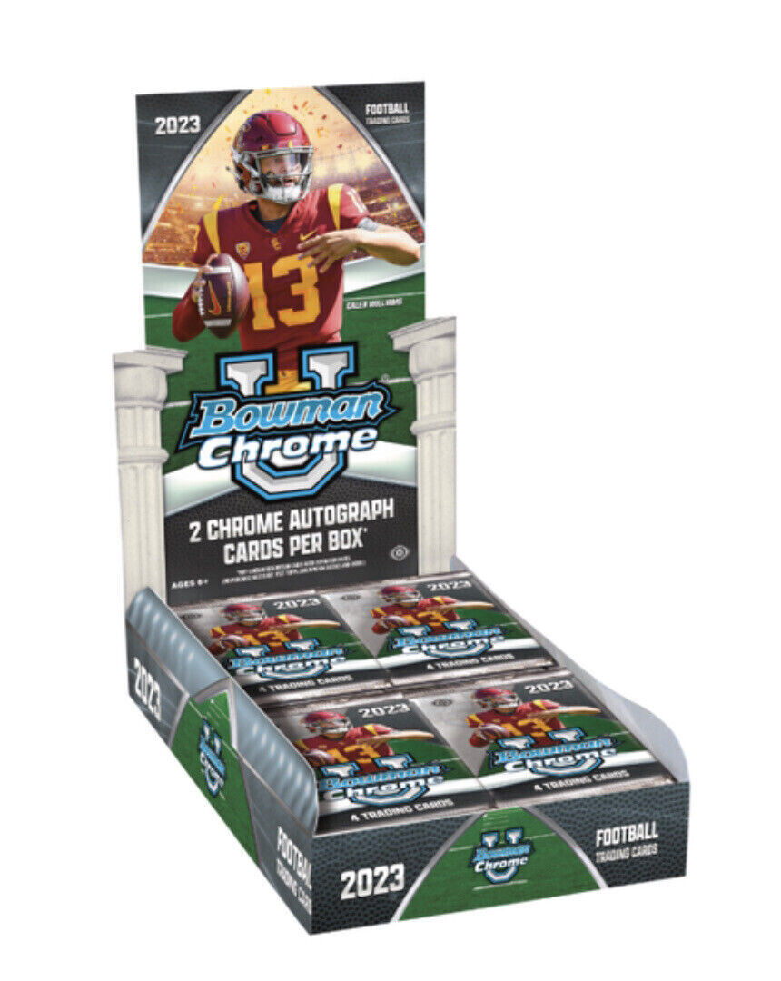 2023 Bowman Chrome University Football Hobby Box