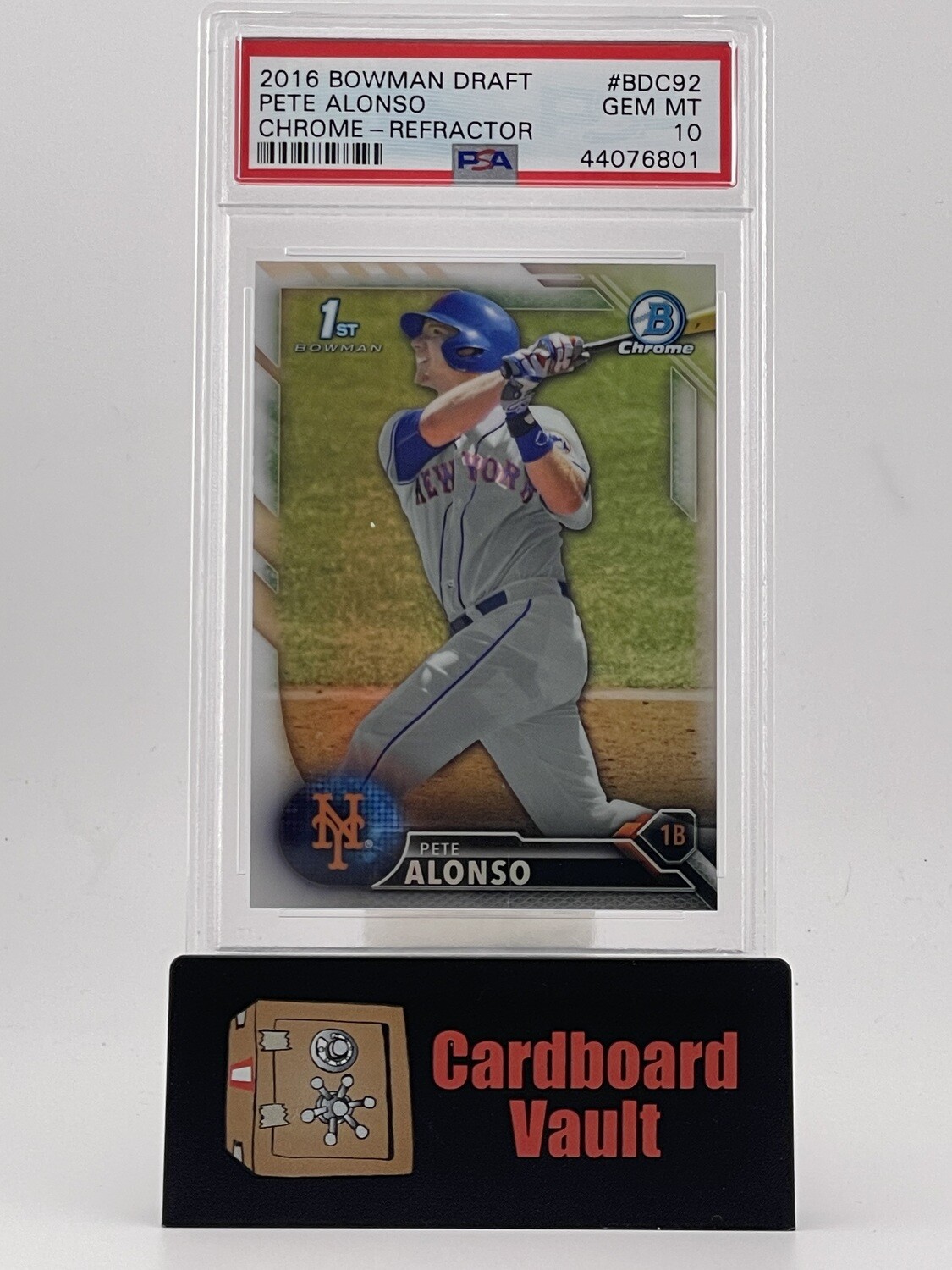 2016 Bowman Draft Pete Alonso Chrome-Refractor BDC92 PSA 10 44076801