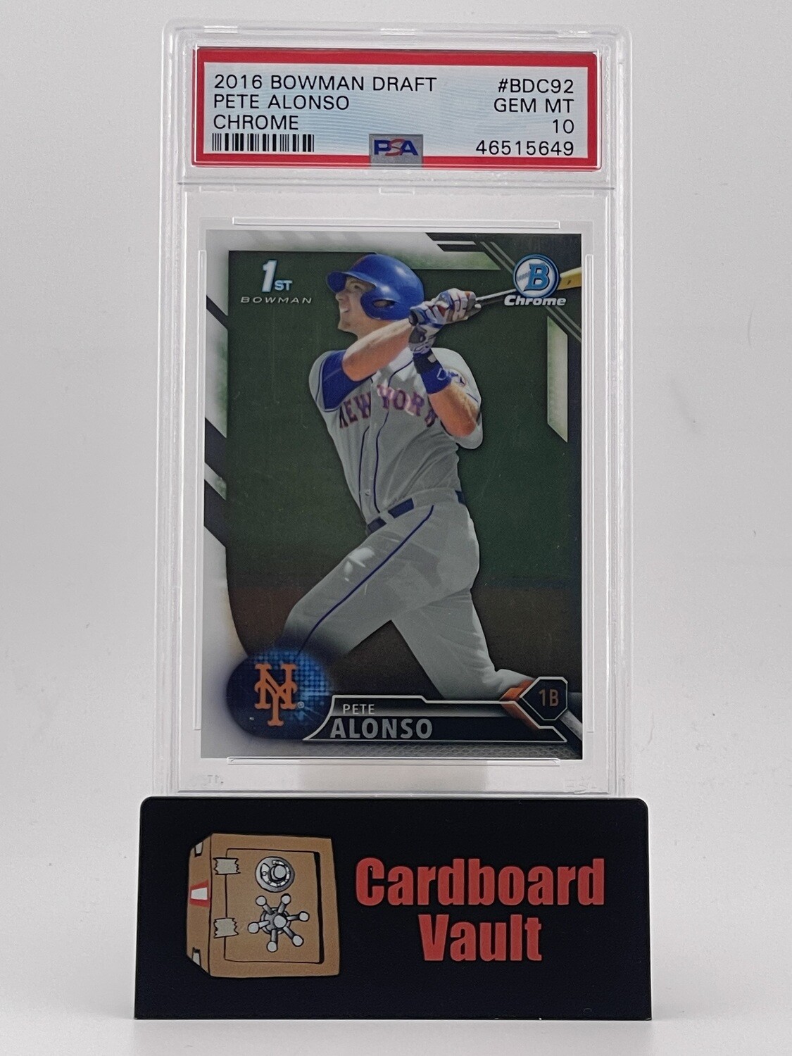 2016 Bowman Draft Pete Alonso Chrome BDC92 PSA 10 46515649