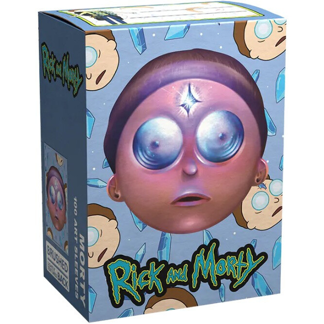 Dragon Shield Sleeves - 100ct Box Brushed Art - Rick and Morty - Morty