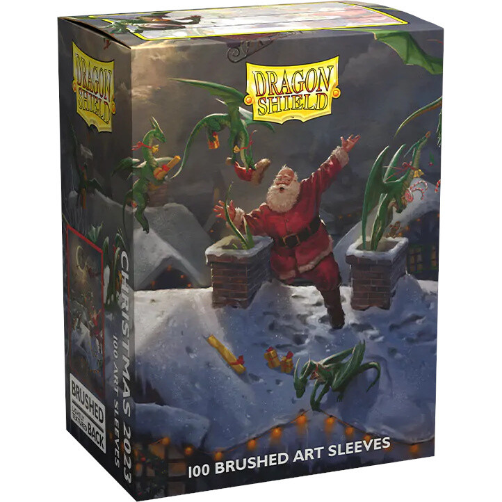Dragon Shield Sleeves - 100ct Box Brushed Art - Christmas 2023