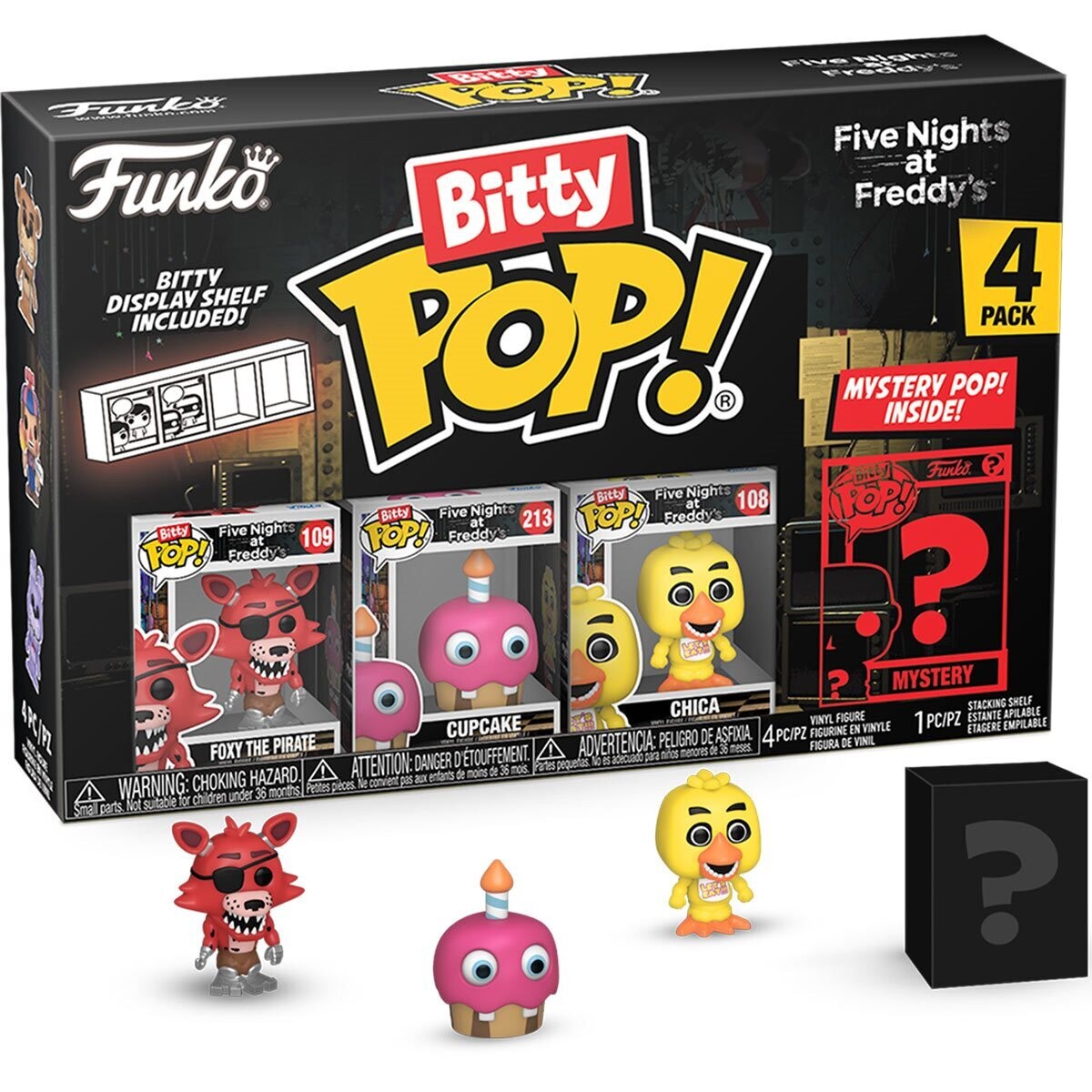 Five Nights at Freddy&#39;s Funko Bitty Pop! Foxy The Pirate/Cupcake/Chica
