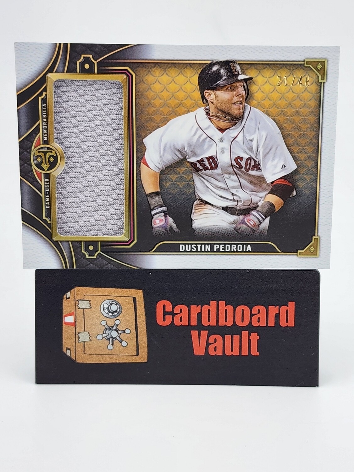 2022 Topps Triple Threads Dustin Pedroia Jumbo Relic #SJR1-DP1 21/48