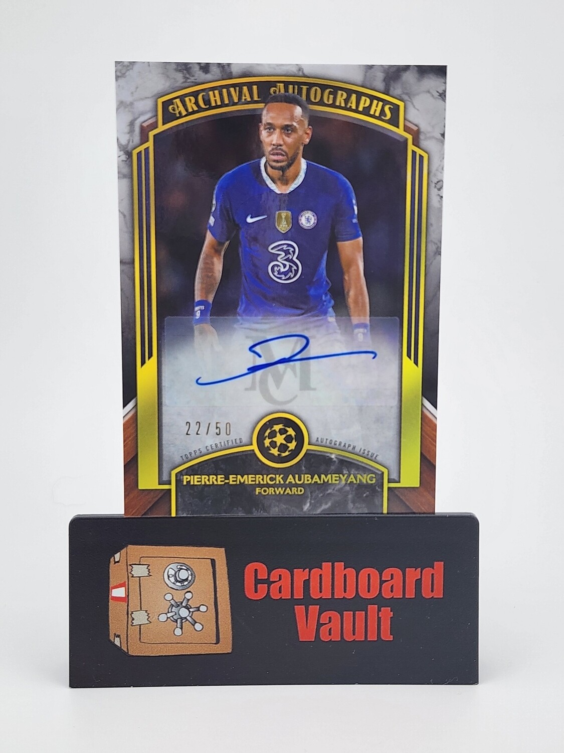 2022/23 Museum Collection Archival Autographs Pierre-Emerick Aubameyang #AA-PEA 22/50