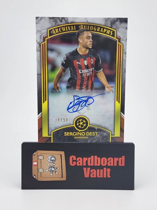 2022/23 Museum Collection Archival Autographs Sergino Dest #AA-SD 38/50