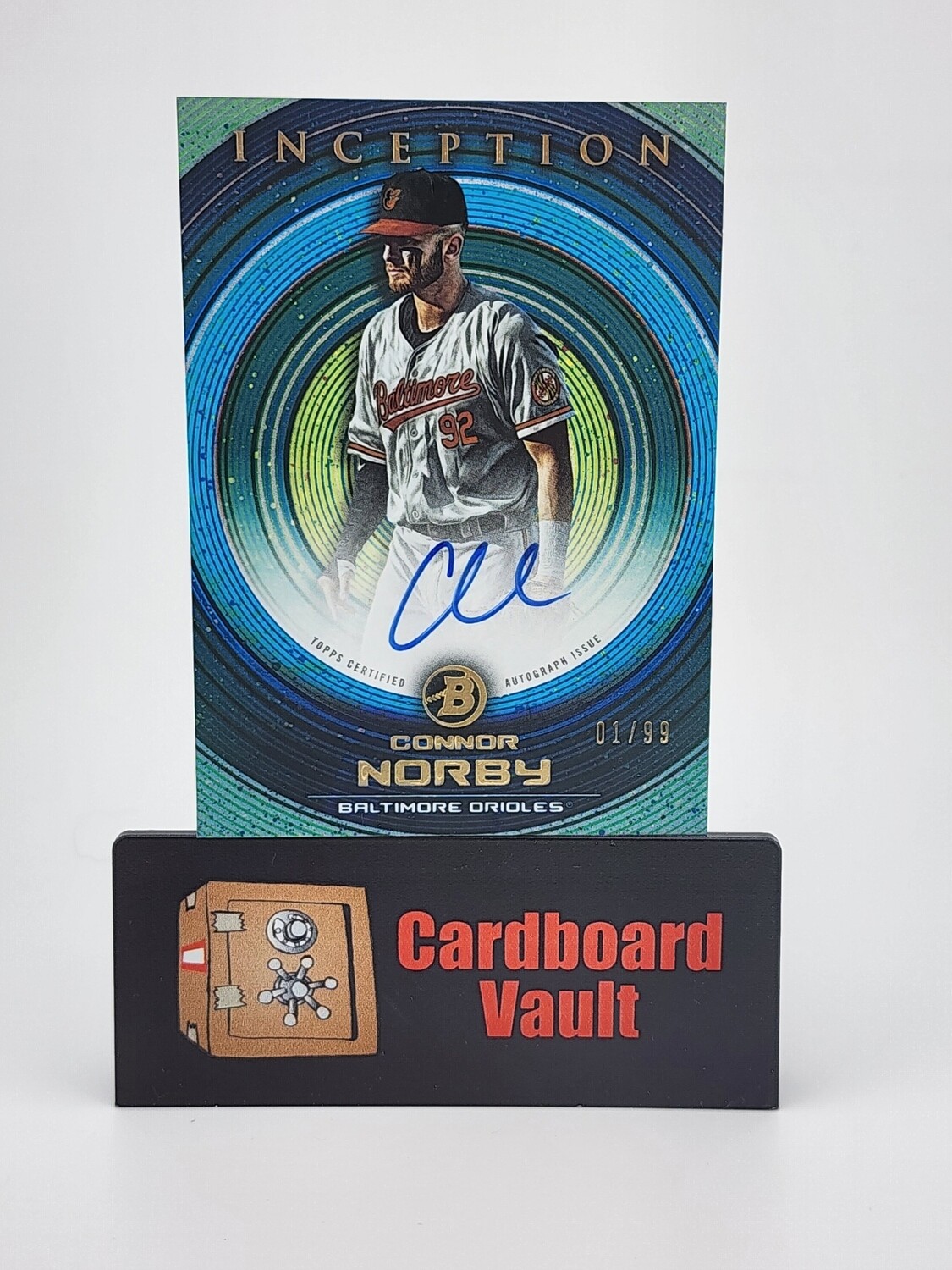 2022 Topps Inception Connor Norby Autograph #PA-CN Blue Foil 01/99