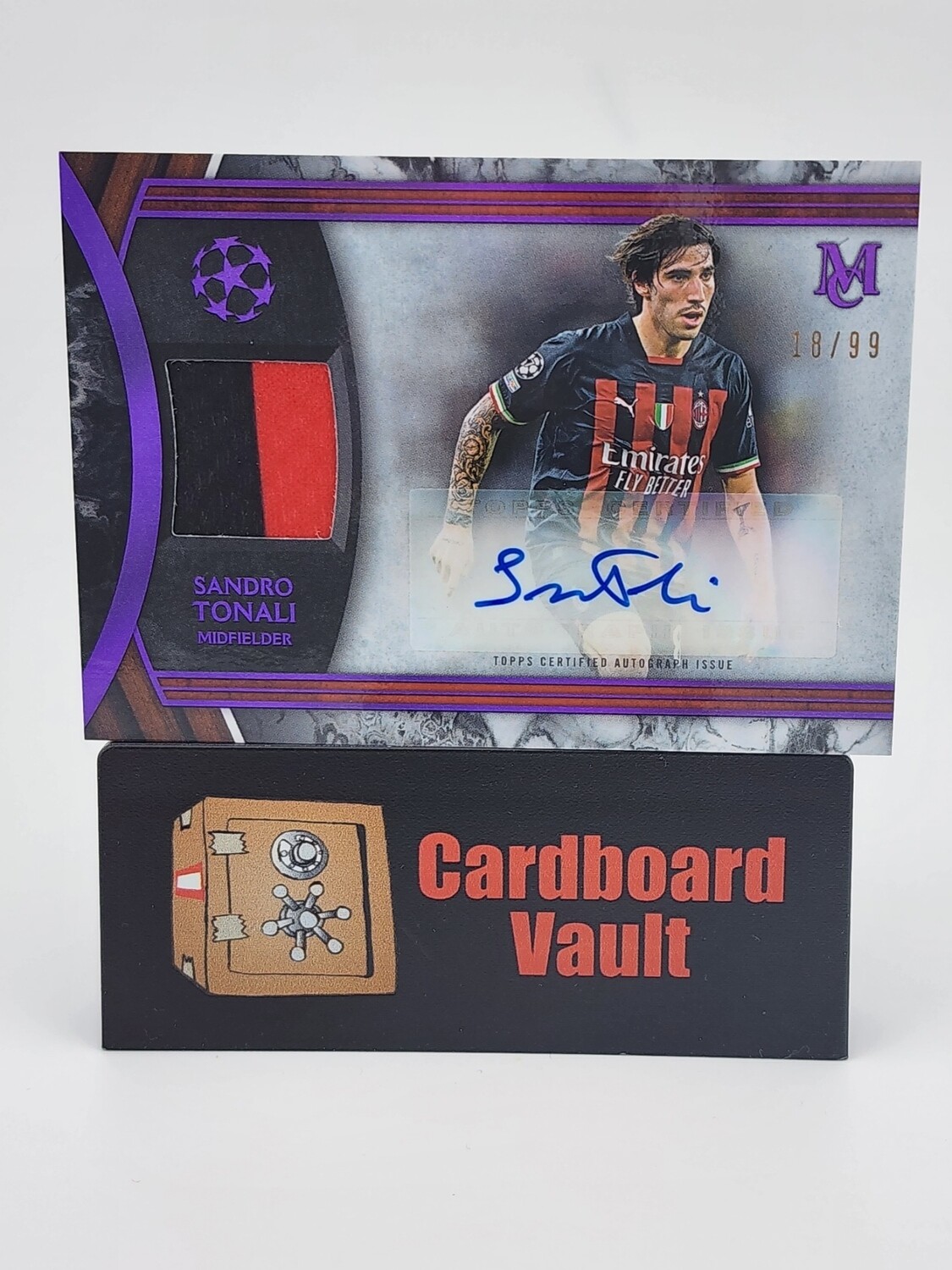2022/23 Museum Collection Sandro Tonali Autograph Relic  #MAR-ST 18/99