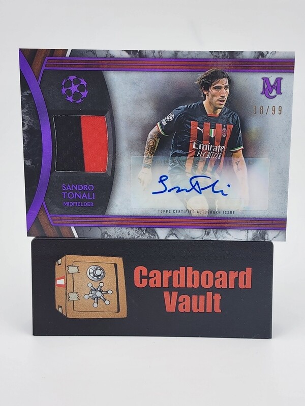 2022/23 Museum Collection Sandro Tonali Autograph Relic  #MAR-ST 18/99